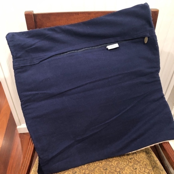 Magnolia Home Jordan Blue & Orange Accent Pillow Cover, 20" x 20" - Picture 3 of 8